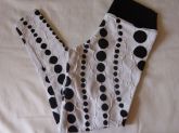 Legging preta e branca - tam. M